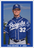 Chris George - 2002 Kansas City Royals - choose a size & style