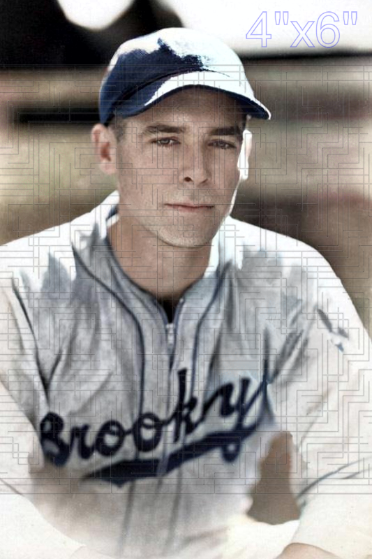 Chris Hartje - 1939 Brooklyn Dodgers - choose a size & style