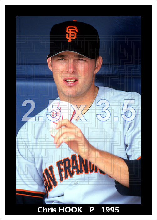 Chris Hook - 1995 San Francisco Giants - choose a size & style