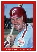 Chris James - 1988 Philadelphia Phillies - choose a size & style