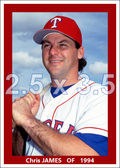 Chris James - 1994 Texas Rangers - choose a size & style
