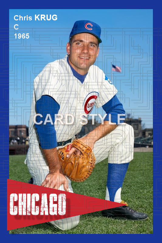Chris Krug - 1965 Chicago Cubs - choose a size & style