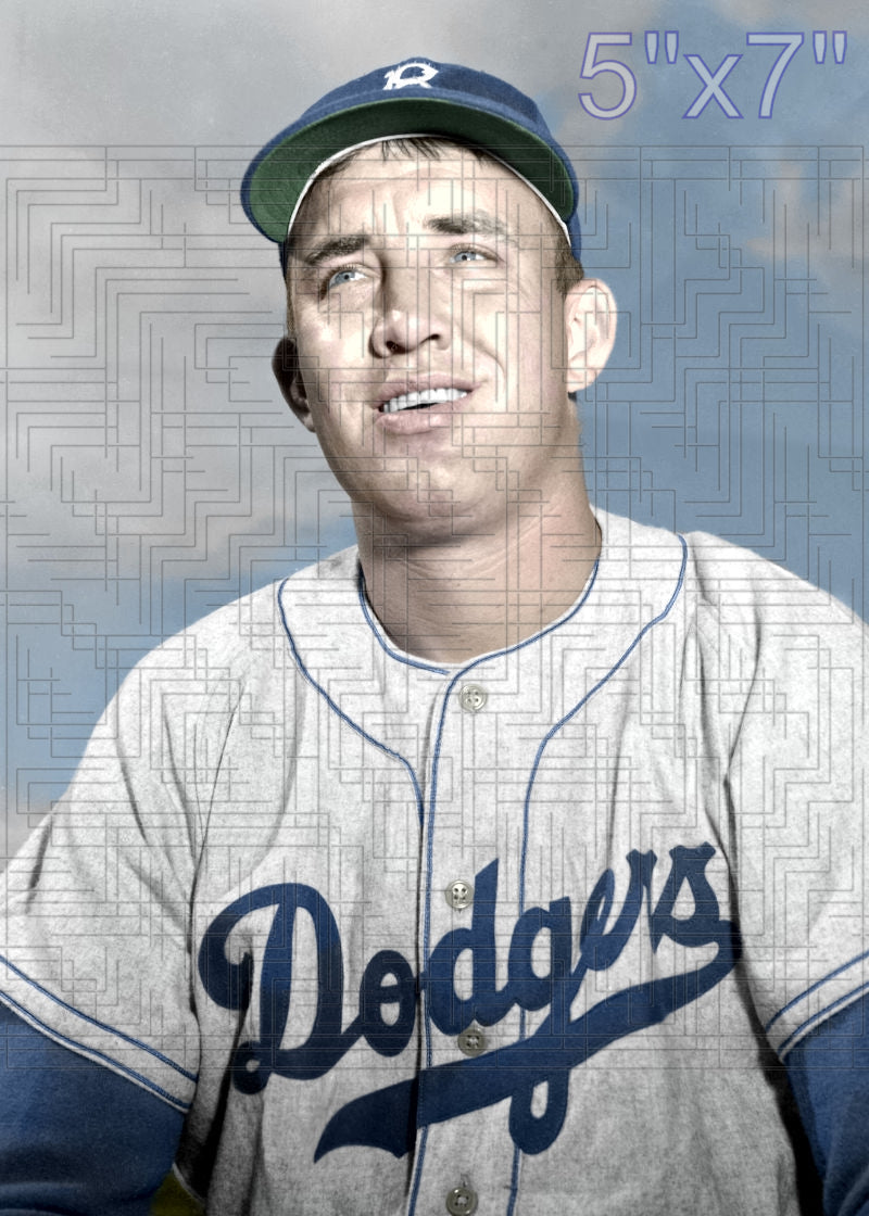 Chris Van Cuyk - 1951 Brooklyn Dodgers - choose a size & style