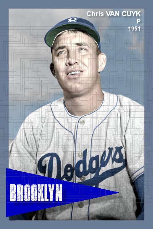 Chris Van Cuyk - 1951 Brooklyn Dodgers - choose a size & style