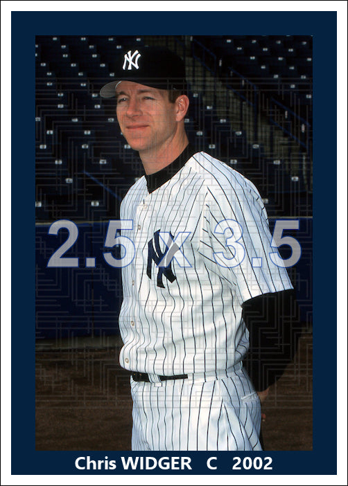 Chris Widger - 2002 New York Yankees - choose a size & style