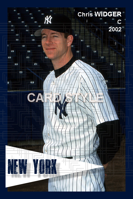 Chris Widger - 2002 New York Yankees - choose a size & style
