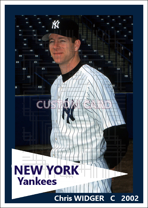 Chris Widger - 2002 New York Yankees - choose a size & style