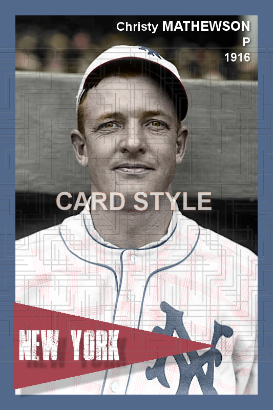 Christy Mathewson - 1916 New York Giants - choose a size & style