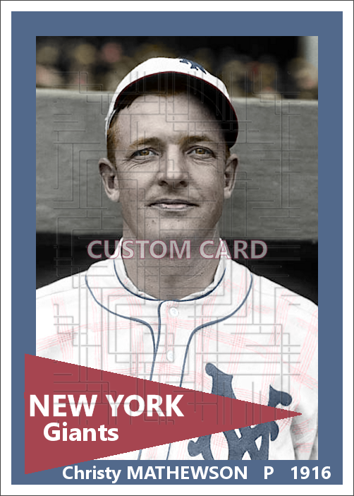 Christy Mathewson - 1916 New York Giants - choose a size & style