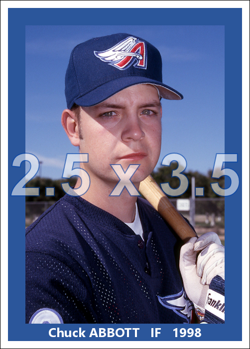 Chuck Abbott - 1998 Anaheim Angels - choose a size & style