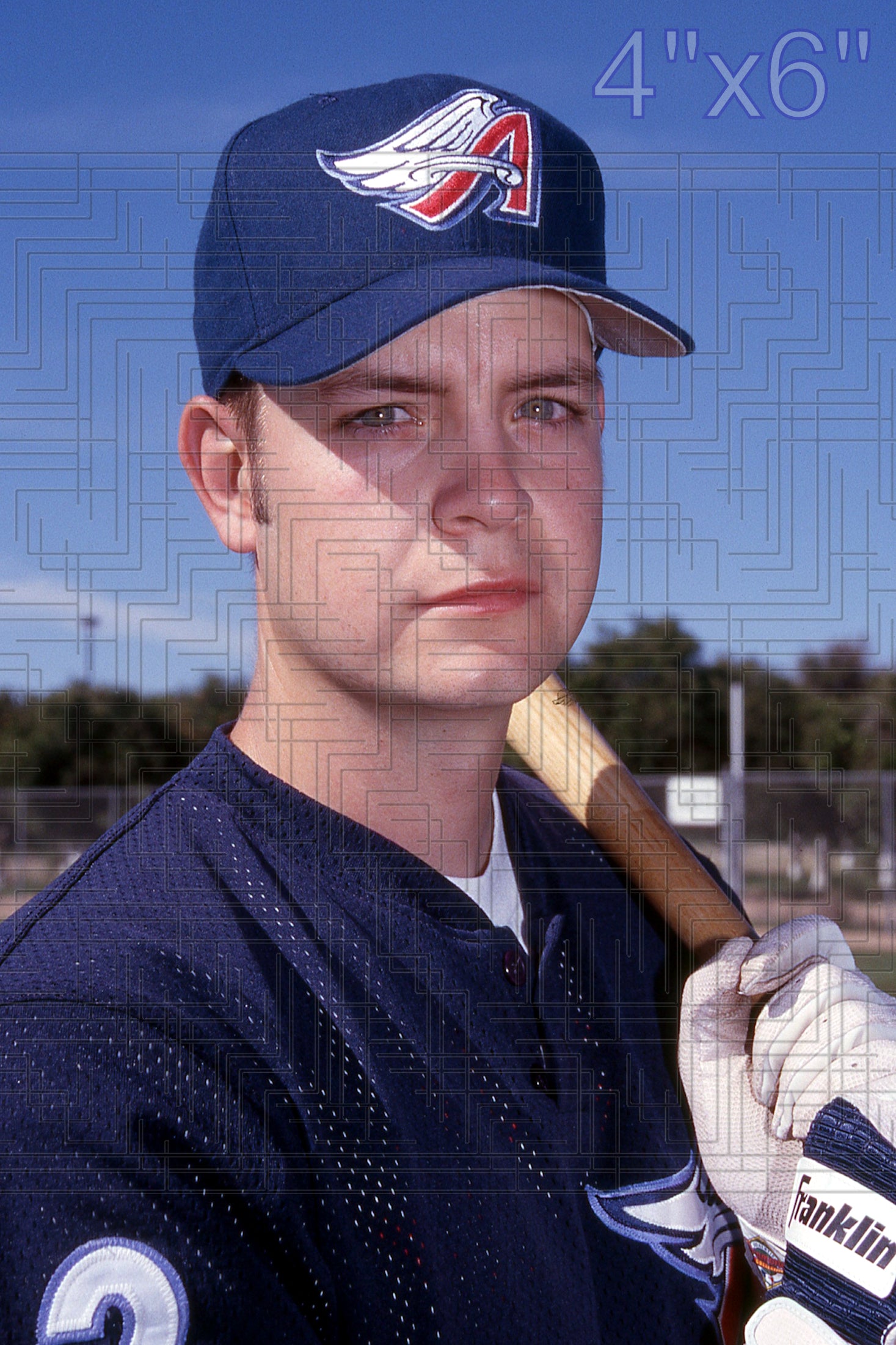 Chuck Abbott - 1998 Anaheim Angels - choose a size & style