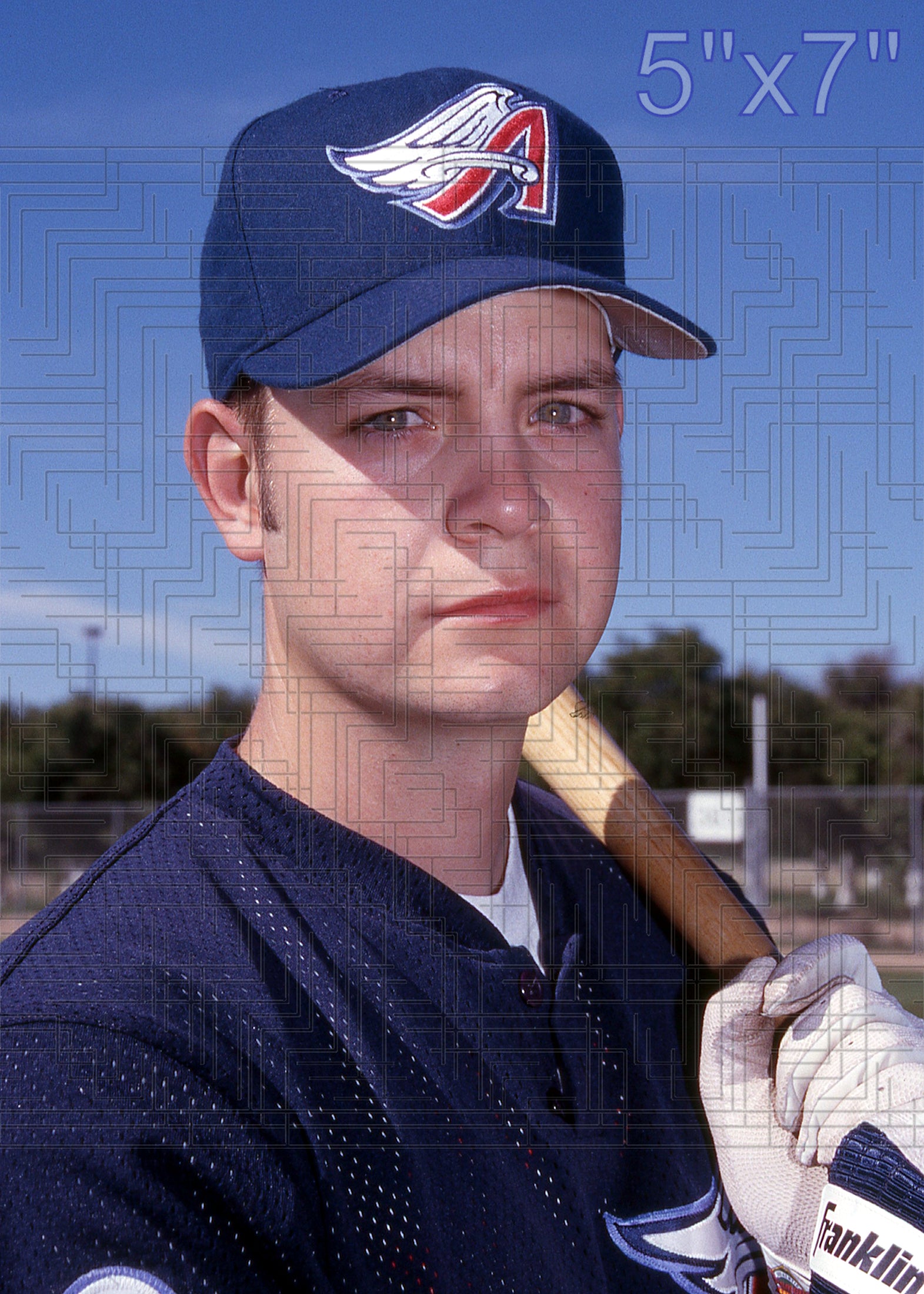 Chuck Abbott - 1998 Anaheim Angels - choose a size & style