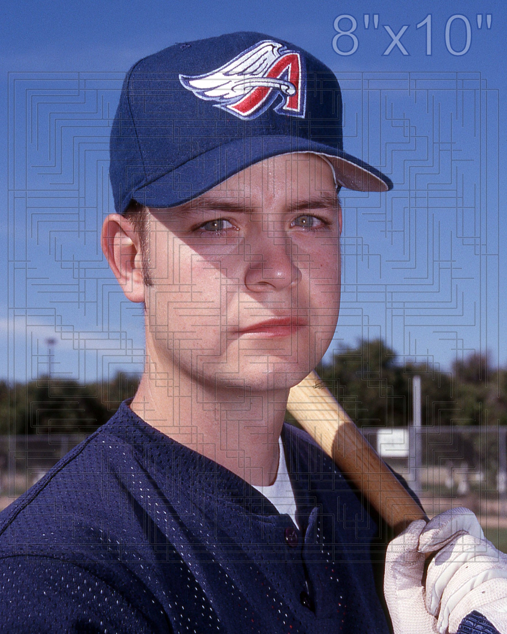 Chuck Abbott - 1998 Anaheim Angels - choose a size & style