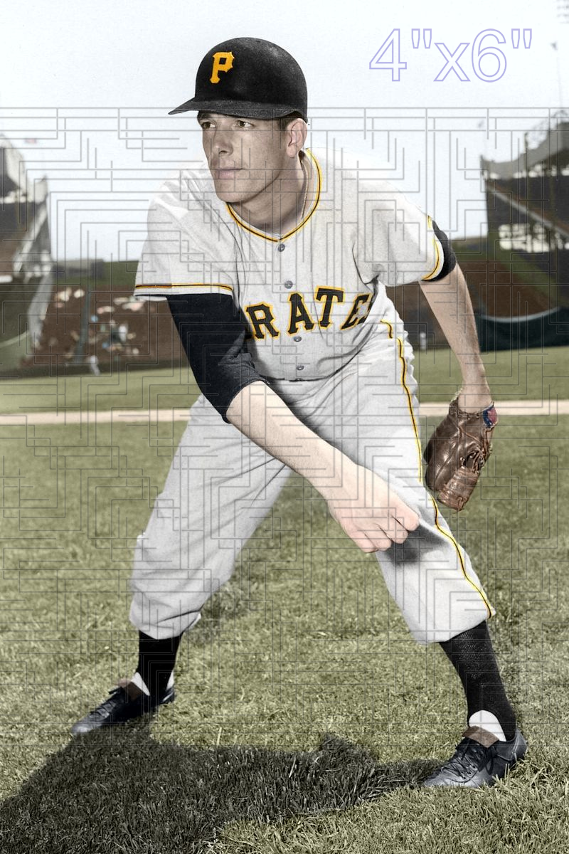 Chuck Churn - 1957 Pittsburgh Pirates - choose a size & style