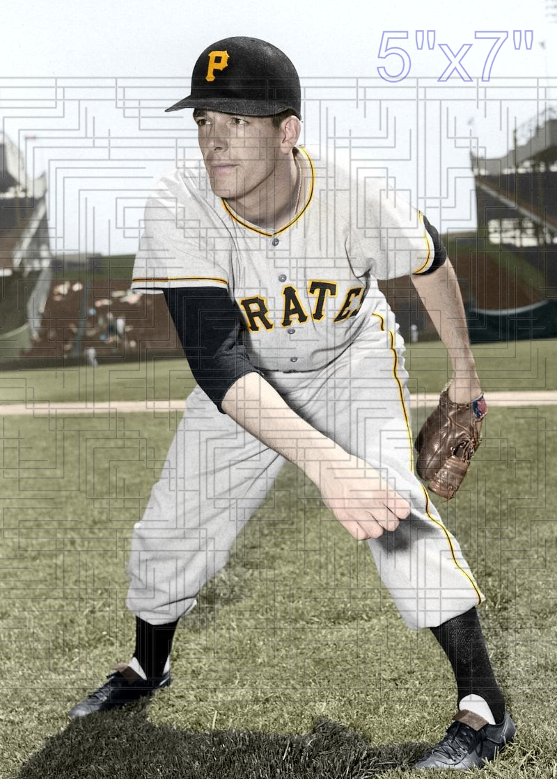 Chuck Churn - 1957 Pittsburgh Pirates - choose a size & style