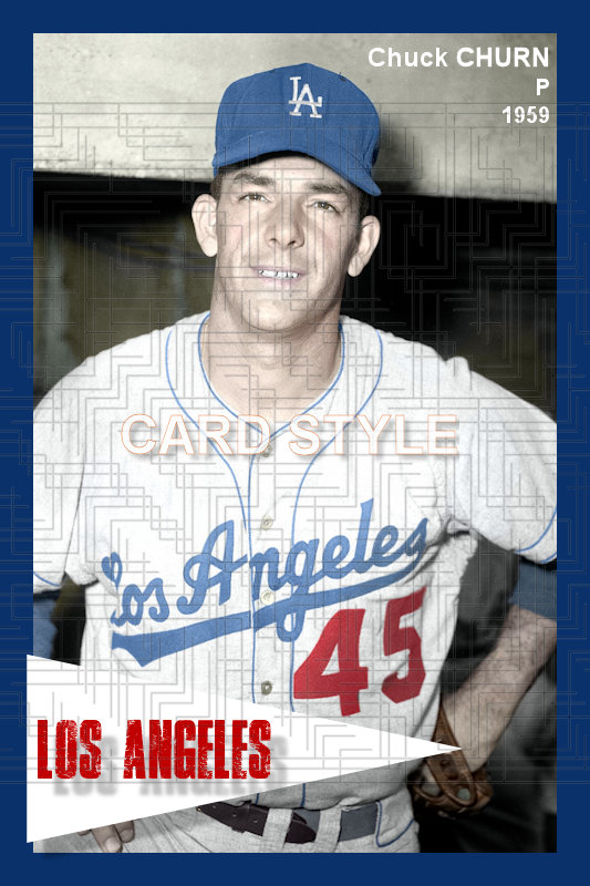 Chuck Churn - 1959 Los Angeles Dodgers - choose a size & style