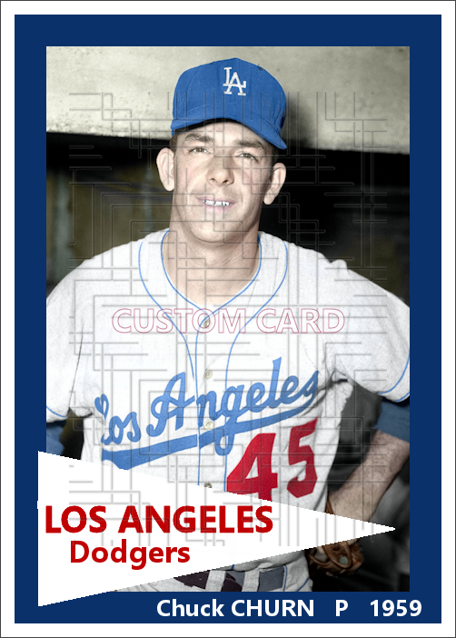 Chuck Churn - 1959 Los Angeles Dodgers - choose a size & style