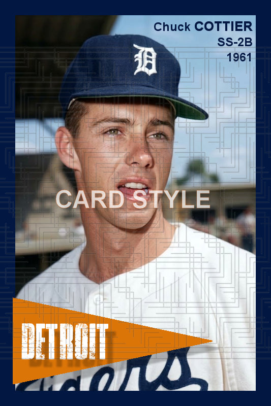 Chuck Cottier - 1961 Detroit Tigers - choose a size & style