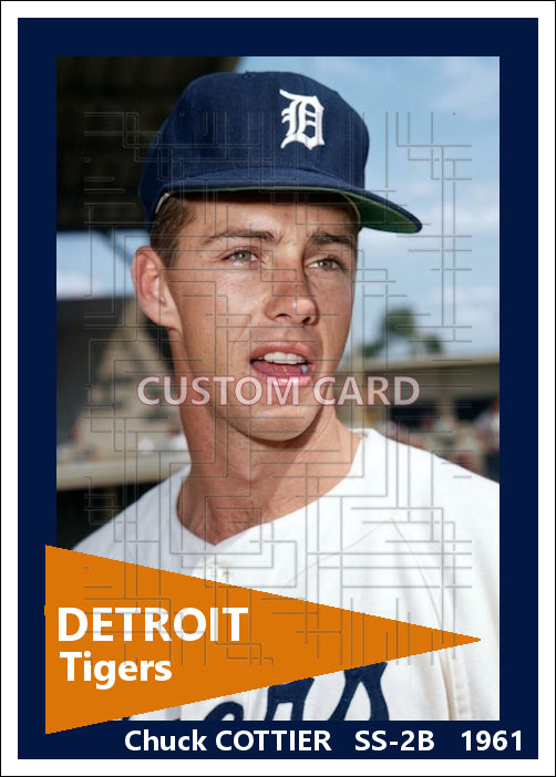 Chuck Cottier - 1961 Detroit Tigers - choose a size & style