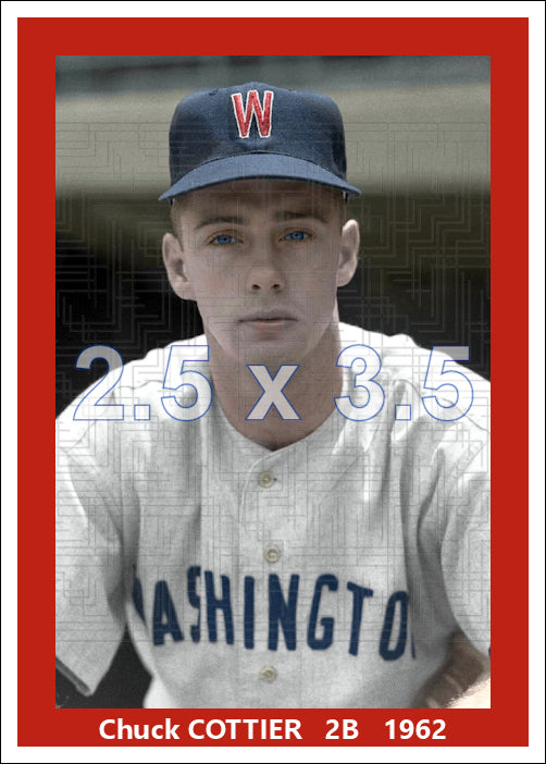 Chuck Cottier - 1962 Washington Senators - choose a size & style