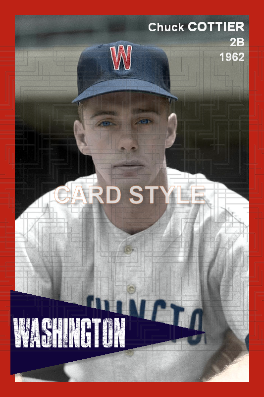 Chuck Cottier - 1962 Washington Senators - choose a size & style