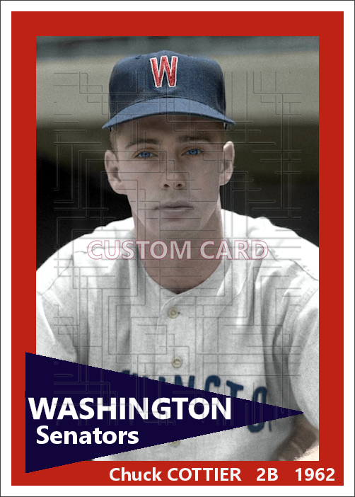 Chuck Cottier - 1962 Washington Senators - choose a size & style