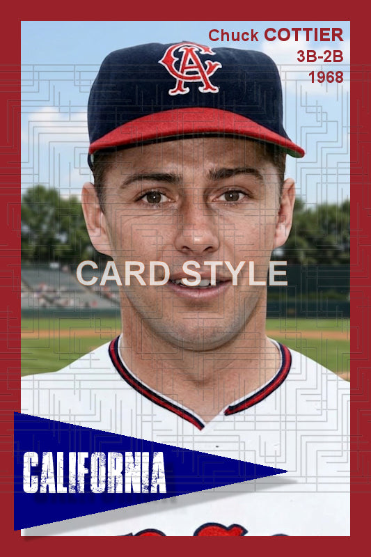 Chuck Cottier - 1968 California Angels - choose a size & style