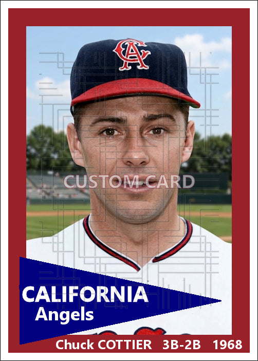 Chuck Cottier - 1968 California Angels - choose a size & style