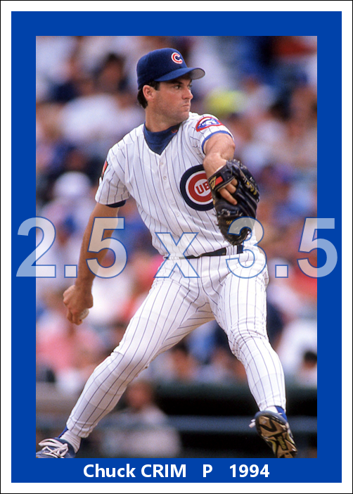 Chuck Crim - 1994 Chicago Cubs - choose a size & style