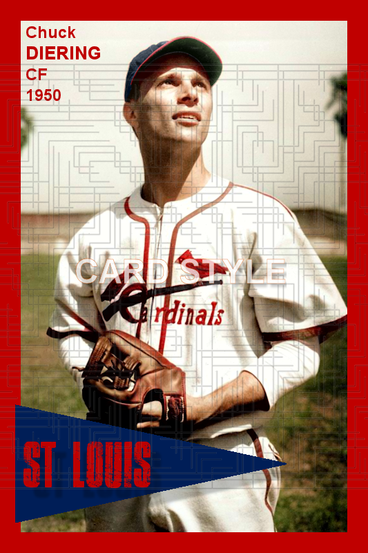 Chuck Diering - 1950 St. Louis Cardinals - choose a size & style