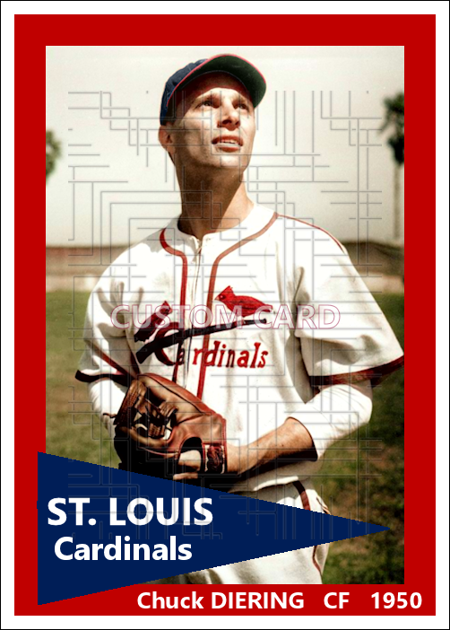 Chuck Diering - 1950 St. Louis Cardinals - choose a size & style