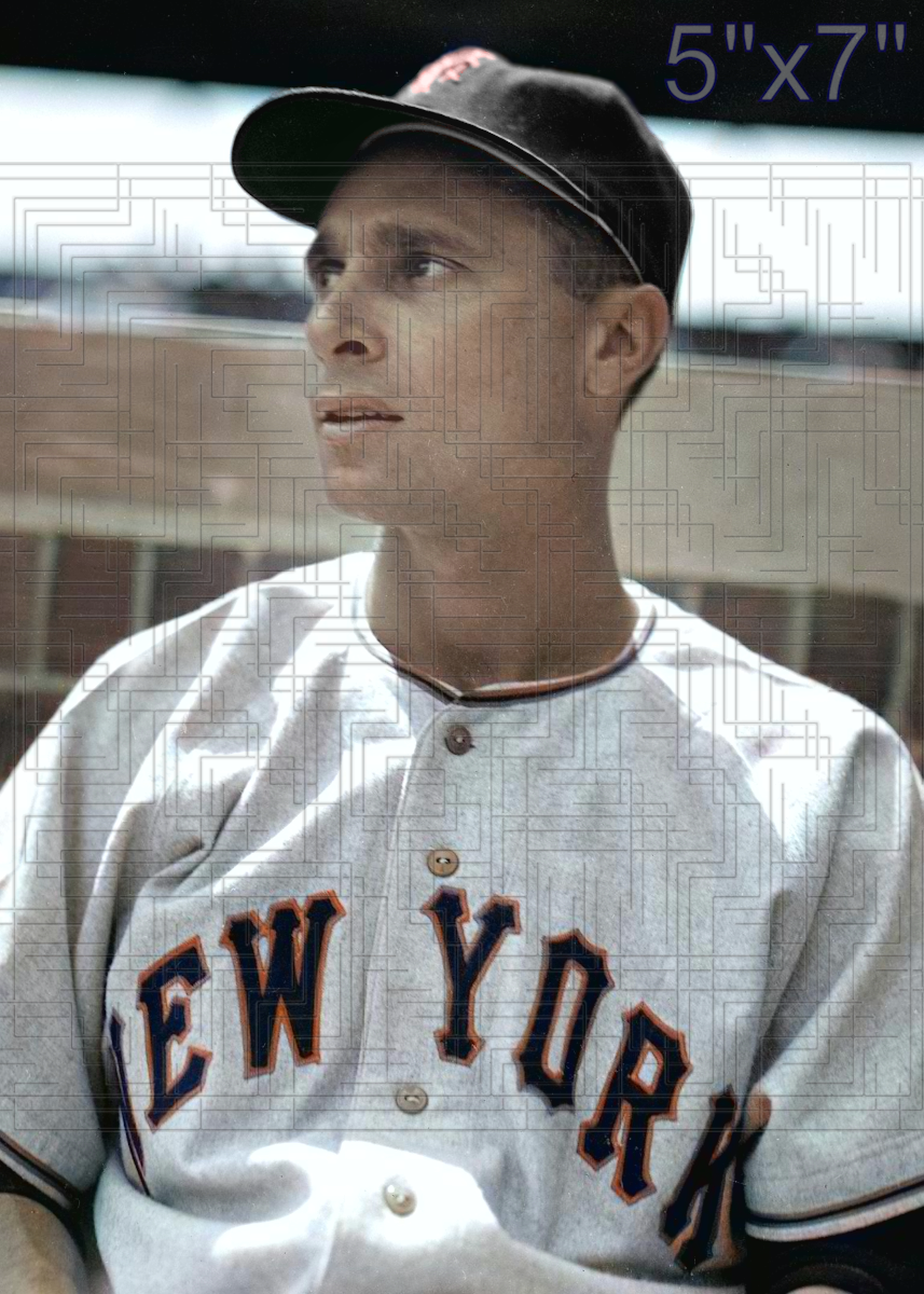 Chuck Diering - 1952 New York Giants - choose a size & style