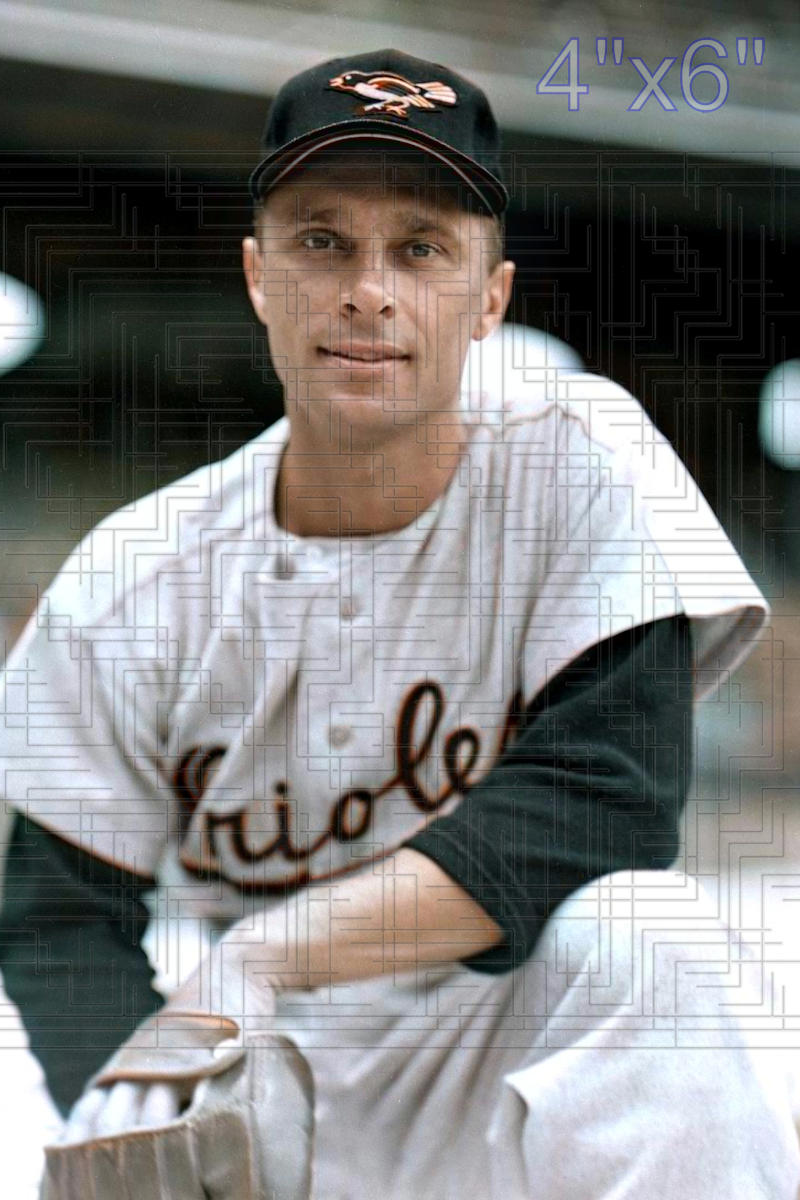 Chuck Diering - 1954 Baltimore Orioles - choose a size & style