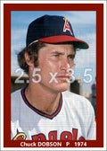 Chuck Dobson - 1974 California Angels - choose a size & style