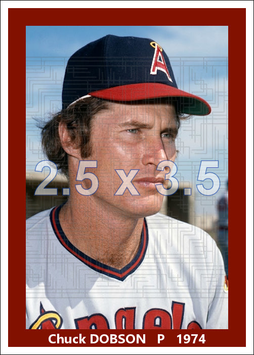 Chuck Dobson - 1974 California Angels - choose a size & style