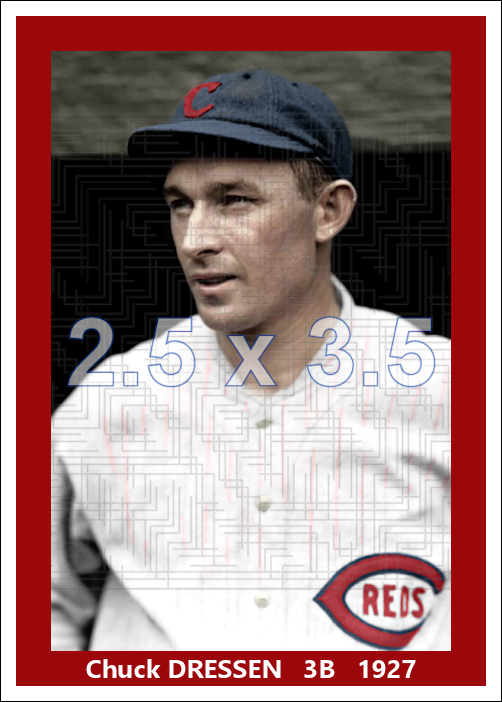 Chuck Dressen - 1927 Cincinnati Reds - choose a size & style