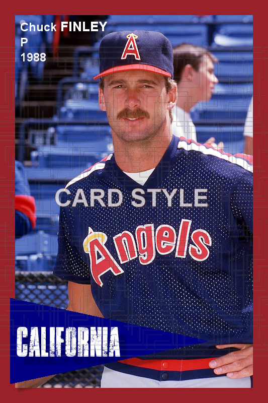 Chuck Finley - 1988 California Angels - choose a size & style