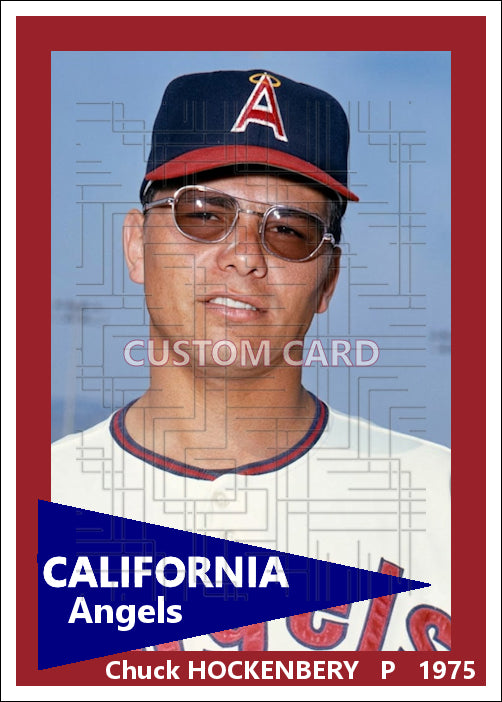 Chuck Hockenbery - 1975 California Angels - choose a size & style