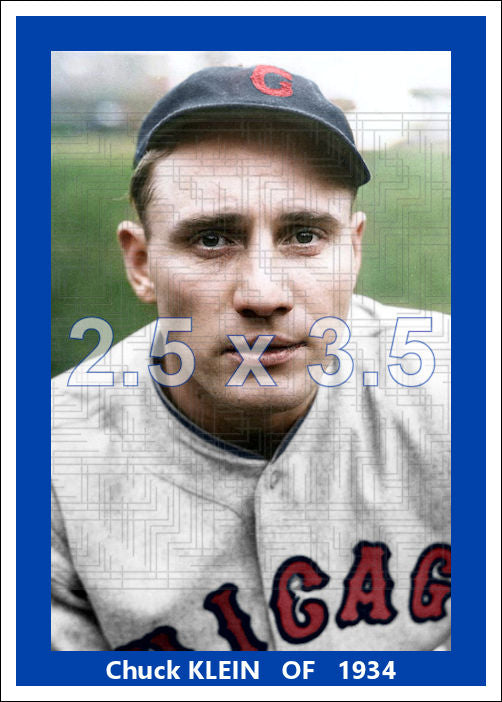 Chuck Klein - 1934 Chicago Cubs - choose a size & style