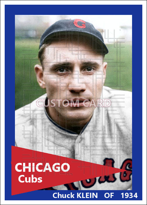 Chuck Klein - 1934 Chicago Cubs - choose a size & style