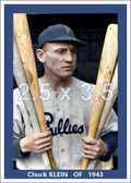 Chuck Klein - 1943 Philadelphia Phillies - choose a size & style