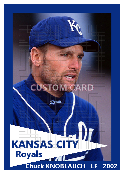 Chuck Knoblauch - 2002 Kansas City Royals - choose a size & style
