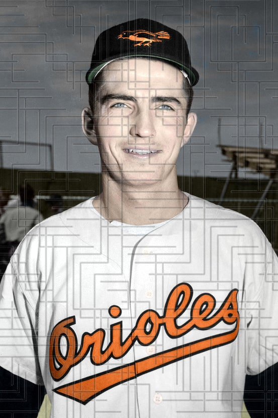 Chuck Locke - 1955 Baltimore Orioles - choose a size & style