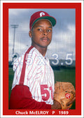Chuck McElroy - 1989 Philadelphia Phillies - choose a size & style
