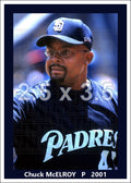 Chuck McElroy - 2001 San Diego Padres - choose a size & style