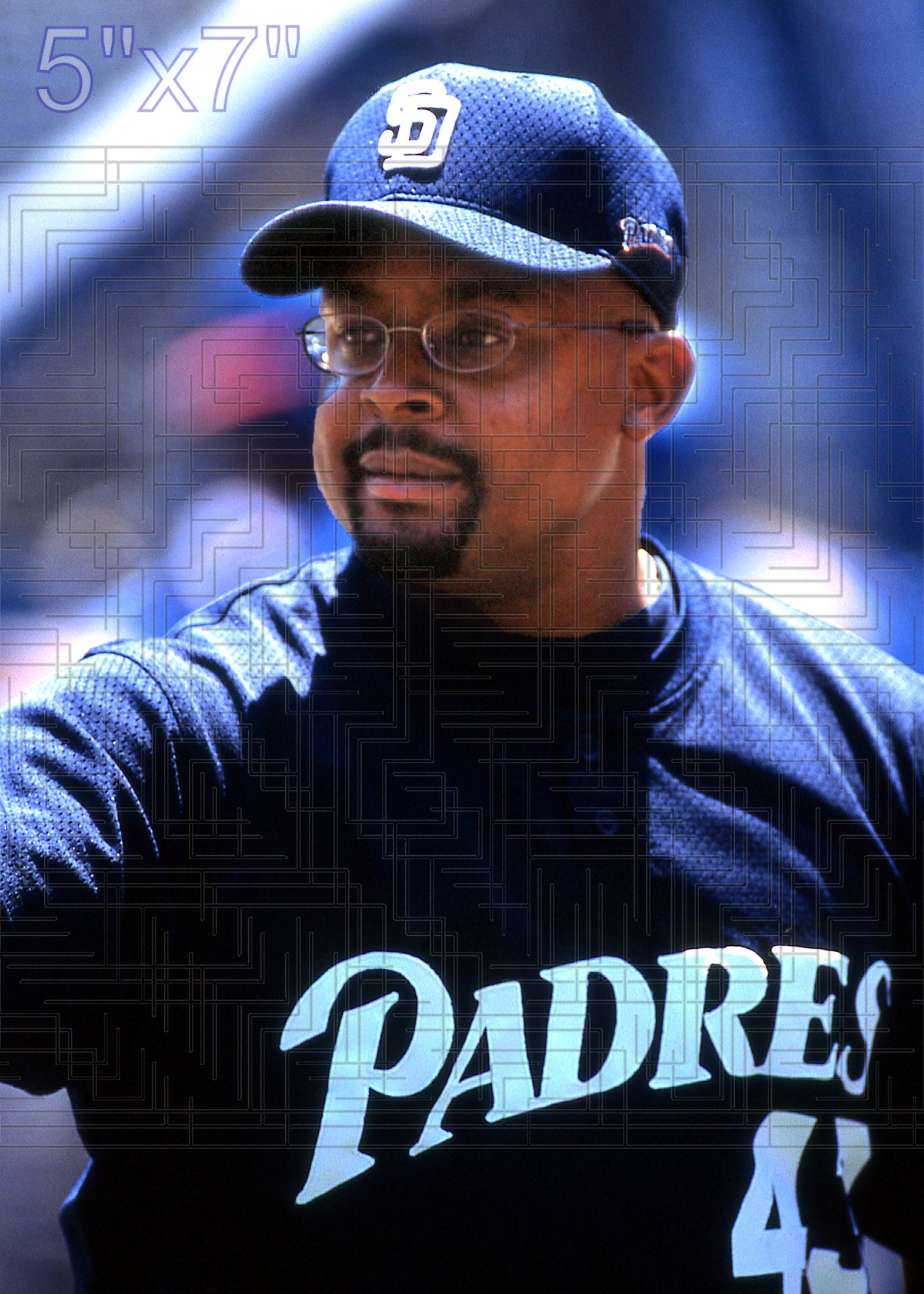 Chuck McElroy - 2001 San Diego Padres - choose a size & style