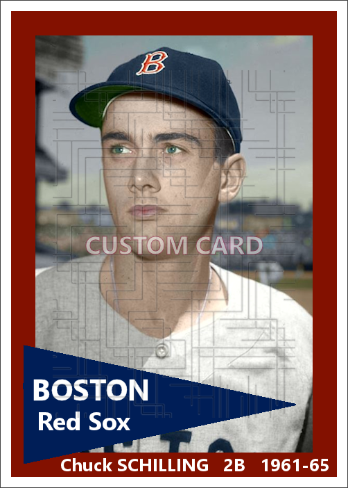 Chuck Schilling - 1961-65 Boston Red Sox - choose a size & style