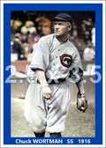 Chuck Wortman - 1916 Chicago Cubs - choose a size & style