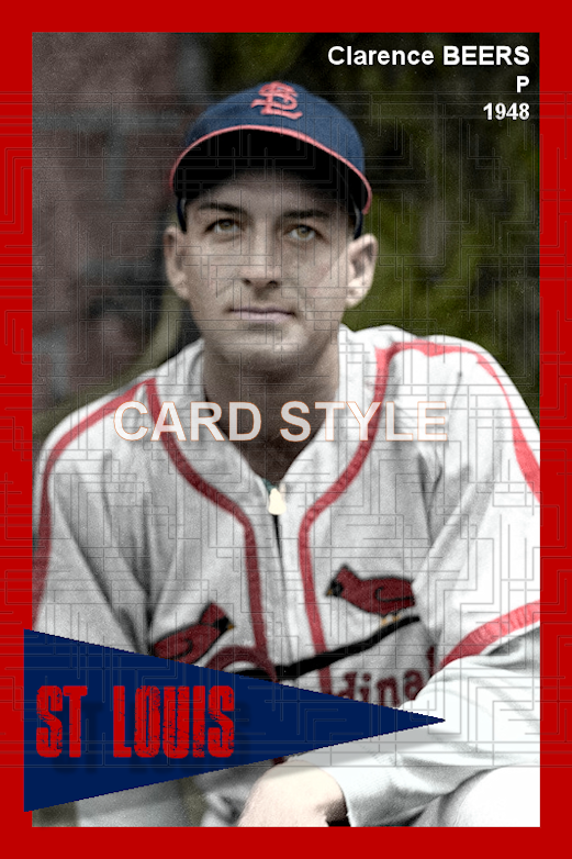 Clarence Beers - 1948 St. Louis Cardinals - choose a size & style