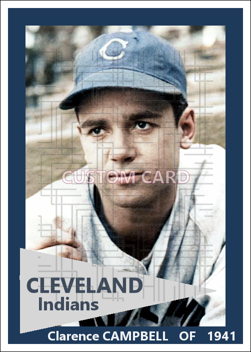 Clarence Campbell - 1941 Cleveland Indians - choose a size & style